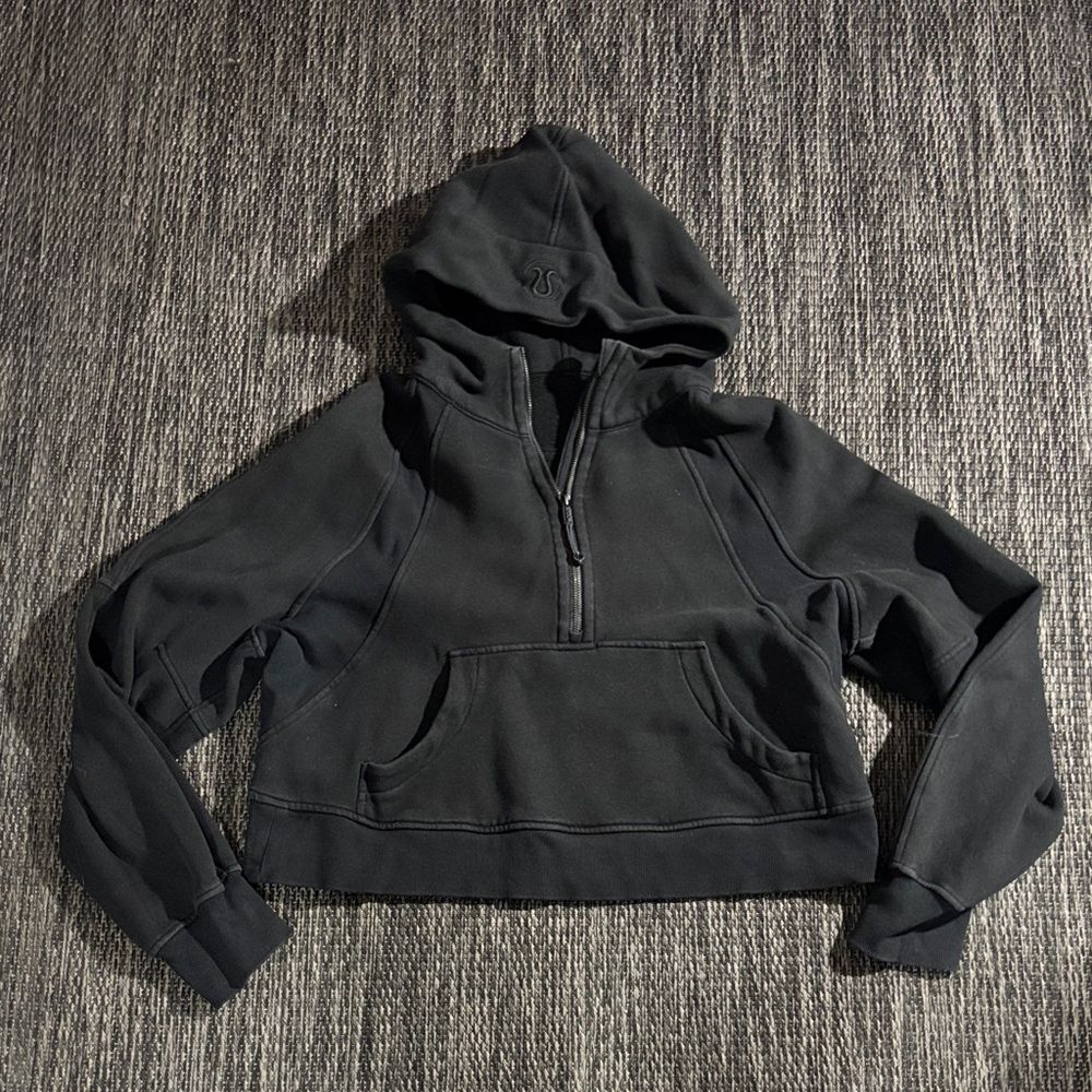 Lululemon Scuba Oversized Half Zip Hoodie Cotton Fleece Size M/L